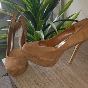 Tan Suede Heels